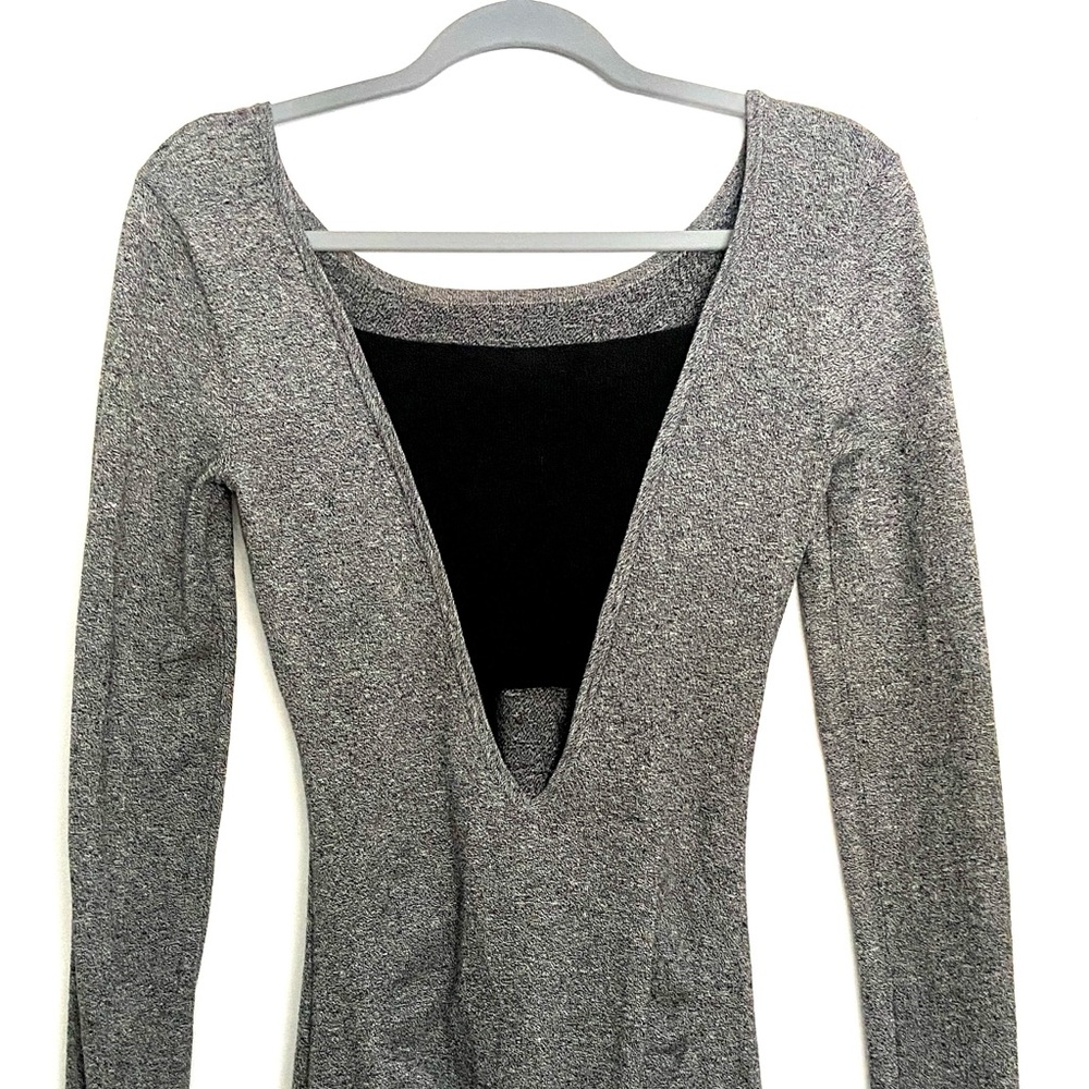 Express Solid Ruched Sweater Dress - image 6